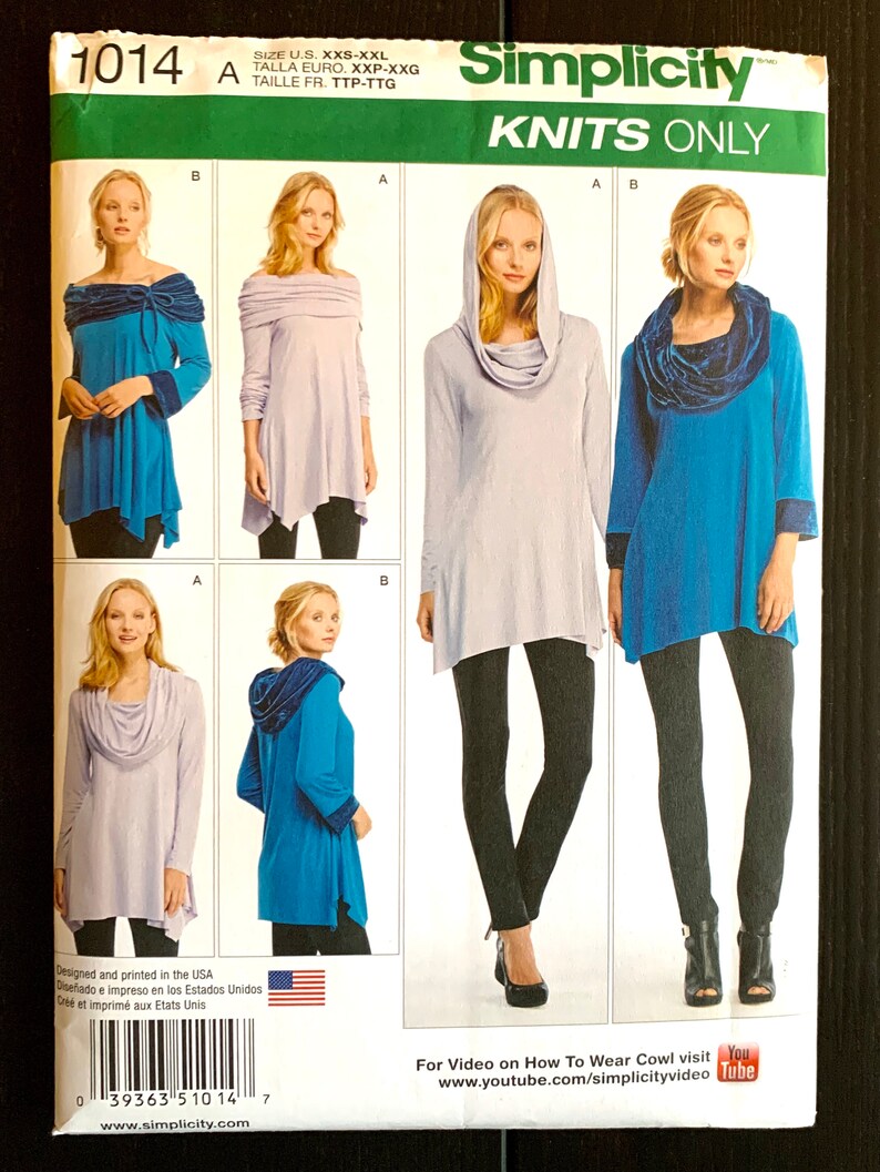 Simplicity 1014 Sewing Pattern New and Uncut Etsy