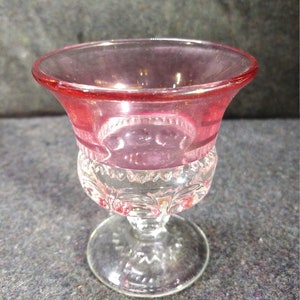Oyster or Fruit Cocktail King&#39;s Crown-Cranberry Flashed (Top & Bottom) by TIFFIN-FRANCISCAN