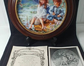 Reco International Plate Sandra Kuck Carousel of Dreams In Box 456A