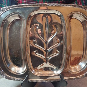Meat and Cheese Tray in FBR21 (Silverplate, Hollowware) by F B ROGERS
