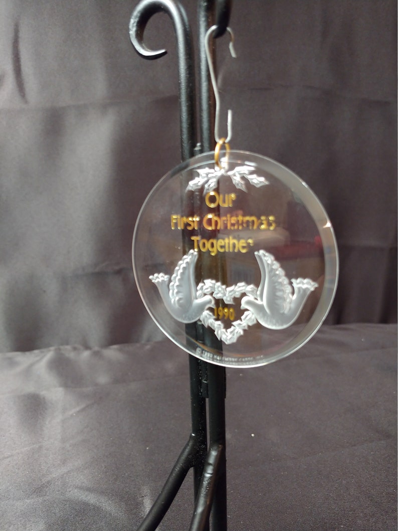 Vintage 1990 Hallmark Keepsake Ornament Our First Christmas Together Vintage 1990 Hallmark Keepsake Ornament Our First Christmas Together