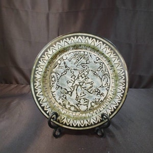 Vintage Wooden Animal Plate Decor