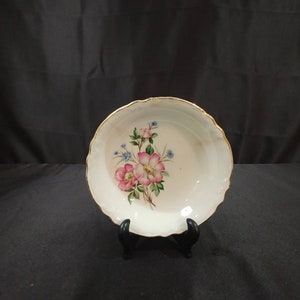 Fruit/Dessert (Sauce) China Bowl with Floral Design