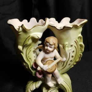Cherub hand painted figurine by Lenwile-Ardalt Japan