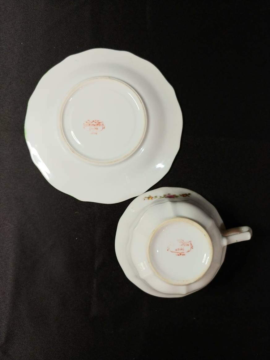 Vintage Coronation China Japan Cup and Saucer Set Etsy