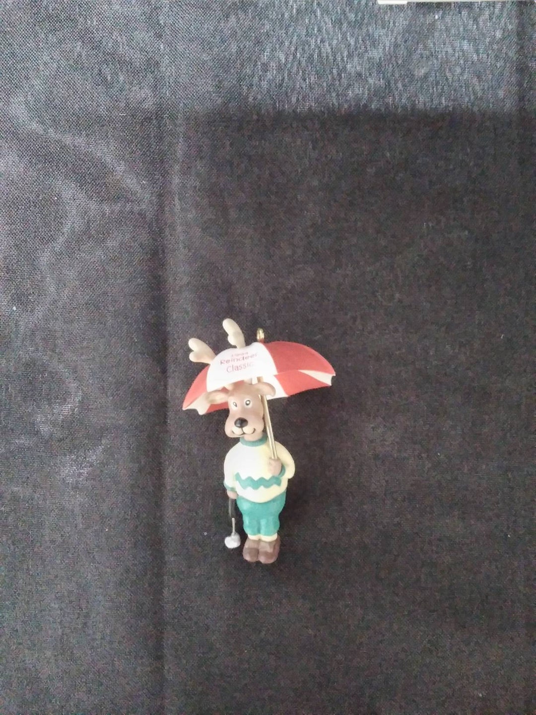 Hallmark Keepsake Ornament 1994 - Renna Pro Con Ombrello E Mazze Da Golf - QX5926