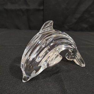 Fix-Crystal Dolphin Paperweight by Waterford