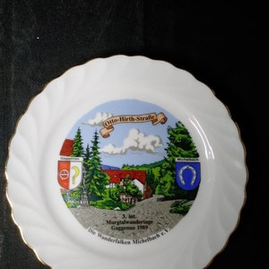 Die Wanderfalken Michelbach Plate by Schirnding Bavaria, Made in W. Germany (set of 2)