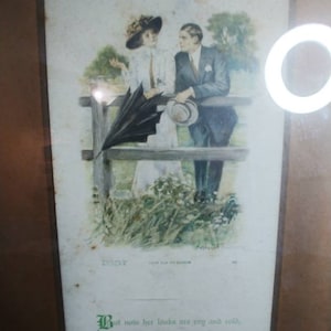 Love Has It&#39;s Clouds Lithograph by Clarence F. Underwood