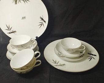 Vintage Hand Painted China Made in Japan by OZONE CHINA 13 piece set