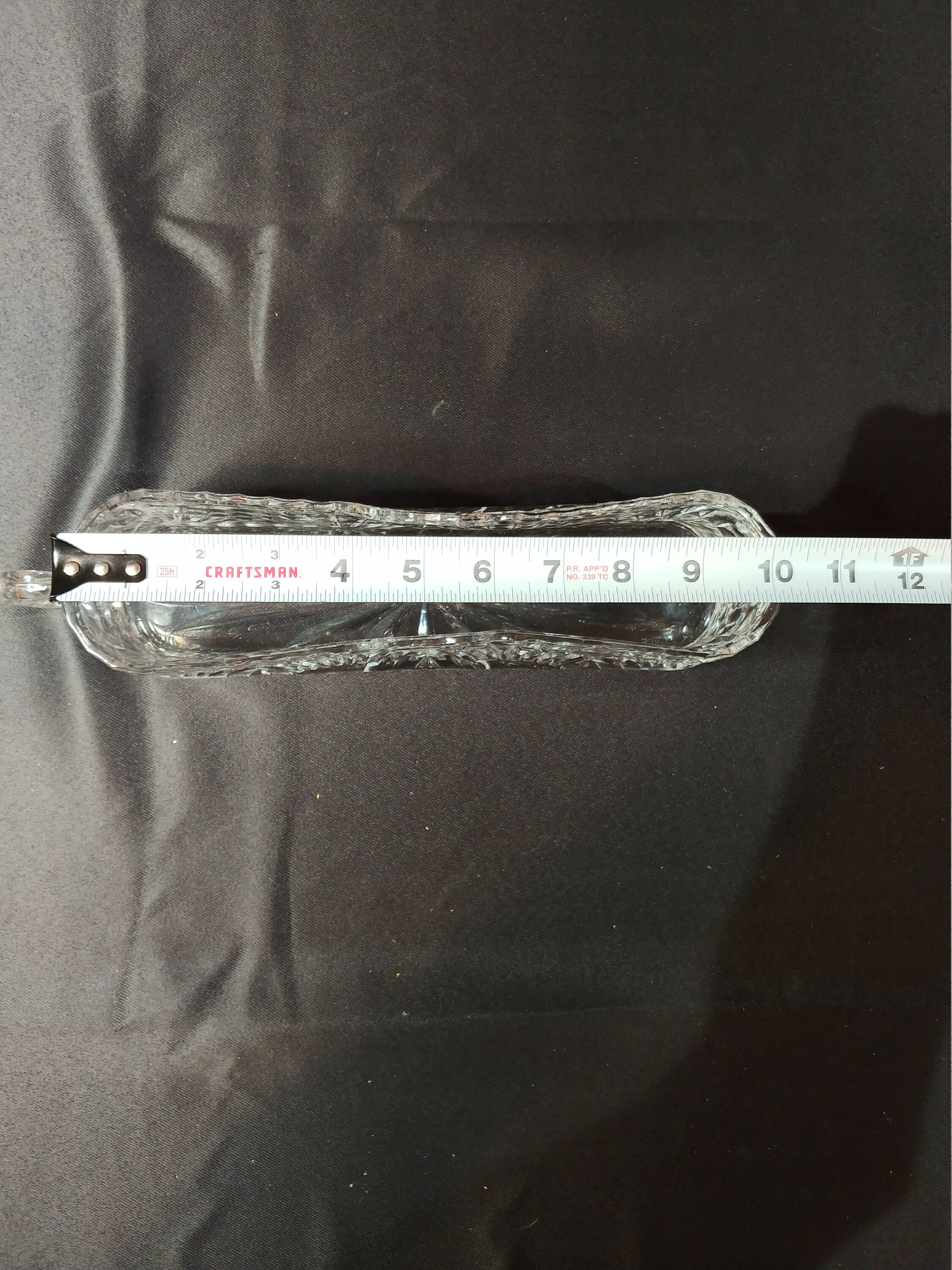 Vintage Crystal Flatware Caddy Shannon Godinger Etsy