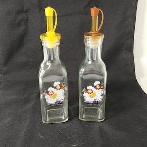 Glass 2 Piece Oil and Vinegar Cruet Set