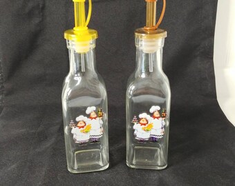 Glass 2 Piece Oil and Vinegar Cruet Set