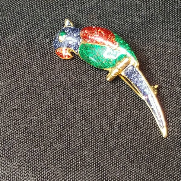 Colorful Parrot Brooch / Pin