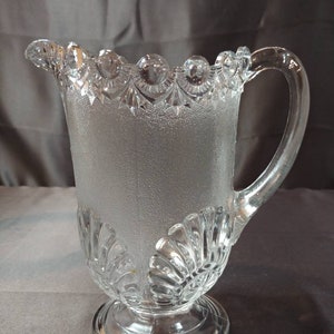 Vintage Rare Westmoreland Shell & Jewel (Victor) Pitcher 1892