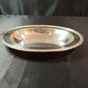 Fix-Vintage Silver-plated oval Serving Dish