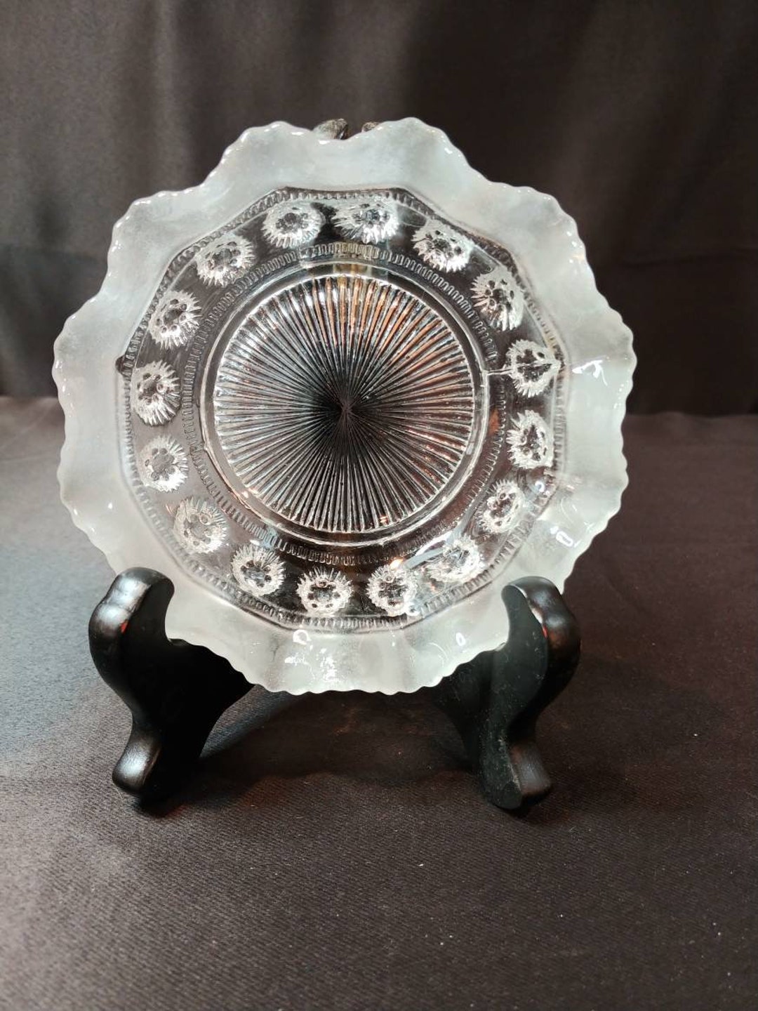 Prunt Vintage Antique Davidson Glass Co Blackberry Prunt Glass Berry Fruit ...