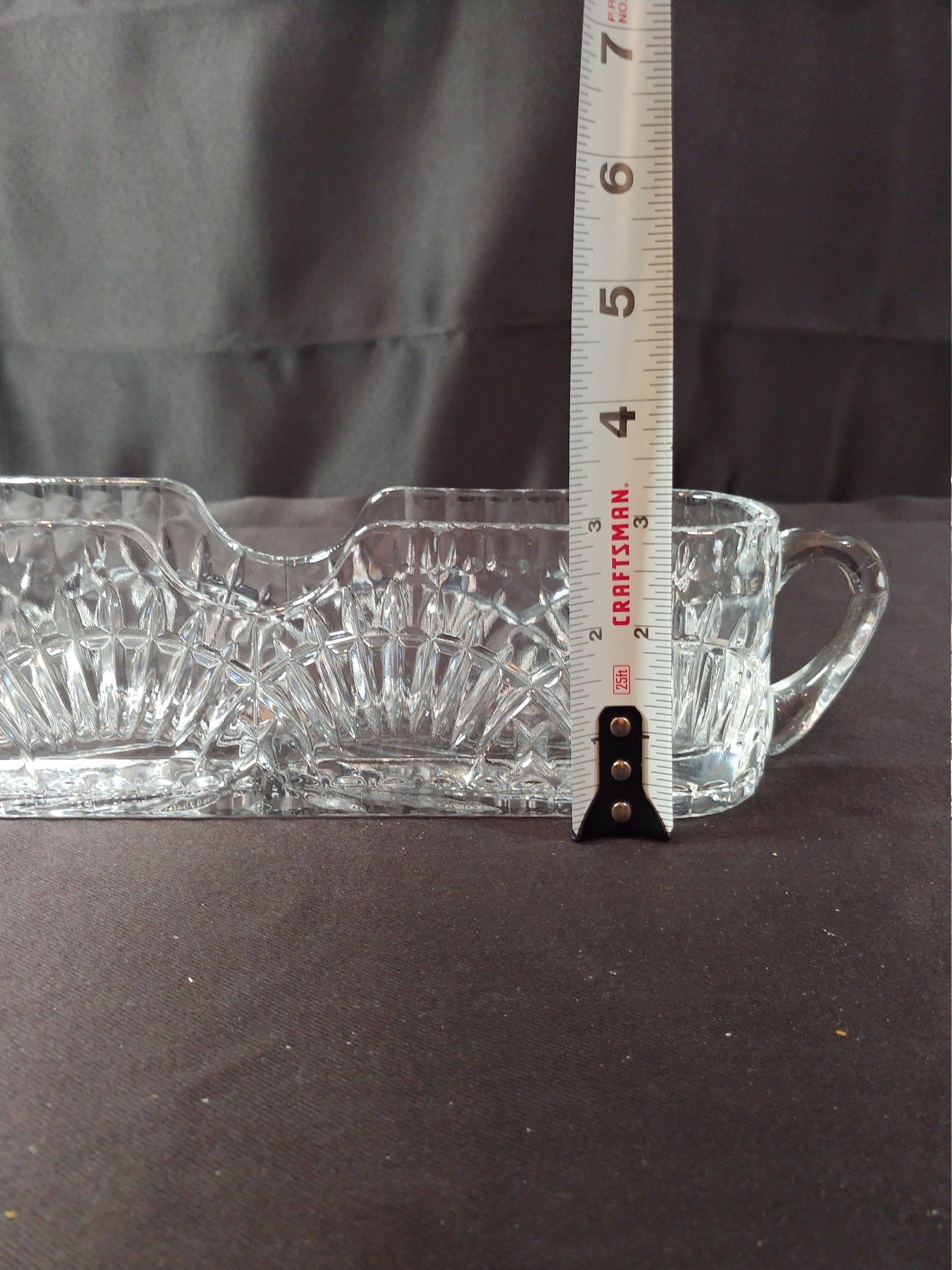 Vintage Crystal Flatware Caddy Shannon Godinger Etsy