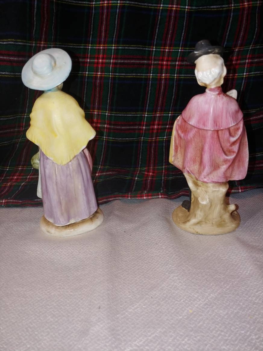 Vintage Old Man and Old Woman Figurines set of 2 - Etsy