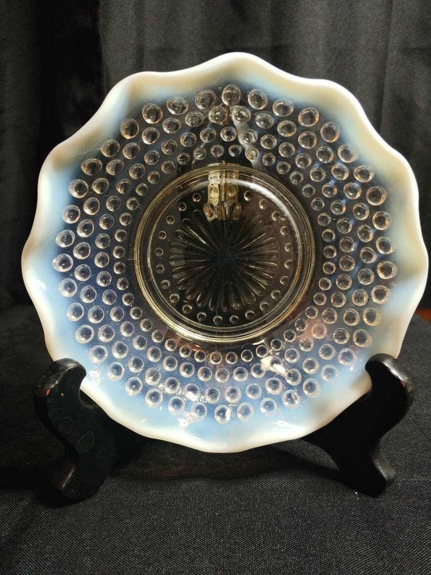 Round 5" Crimped Bowl in Moonstone Clear Opalescent by ANCHOR HOCKING