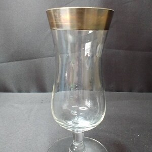 Set of 6 Vintage Silver Band Parfait Glass  by Dorothy Thorpe
