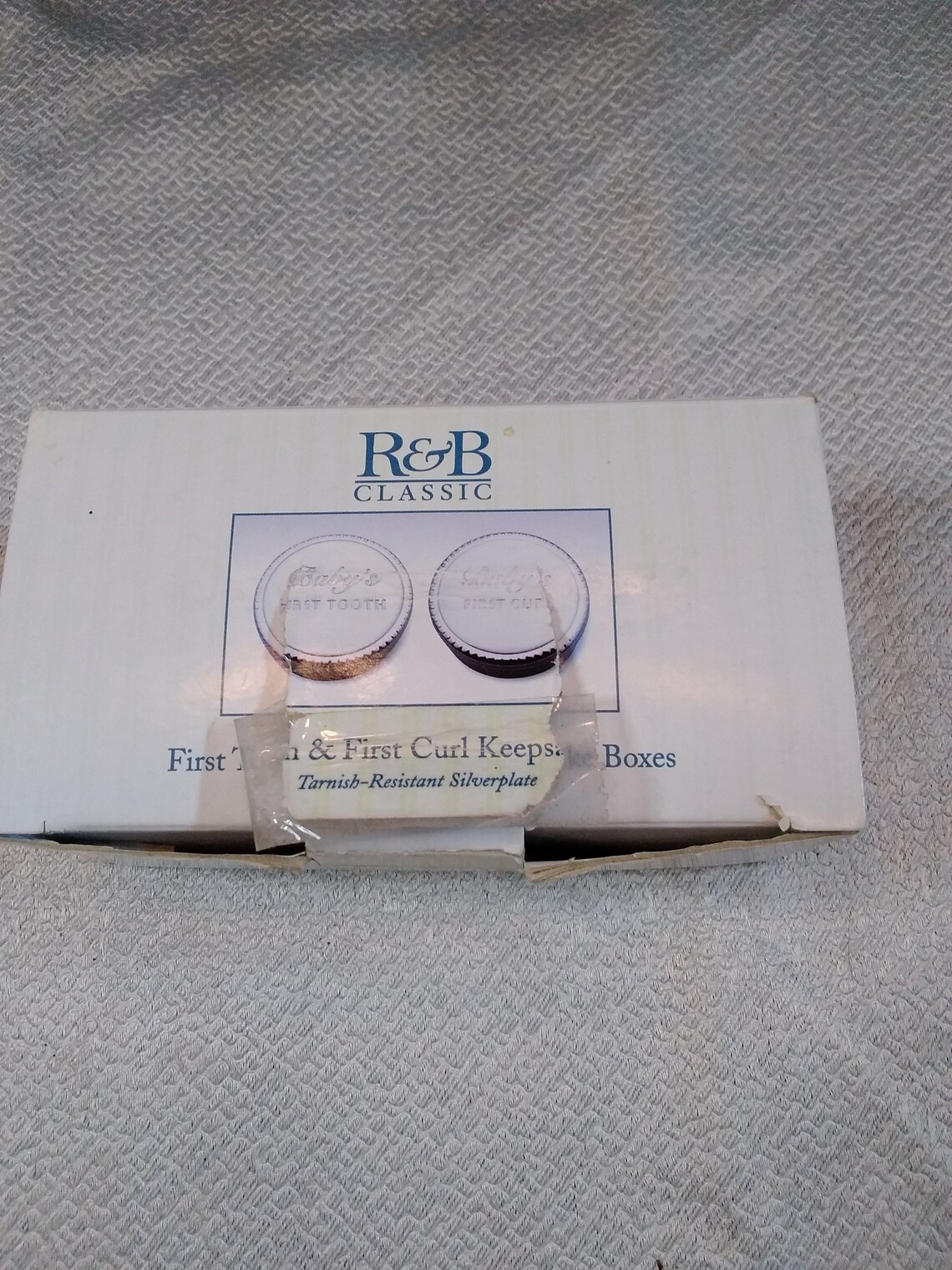Reed and Barton First Tooth First Curl Keepsake Boxes Etsy