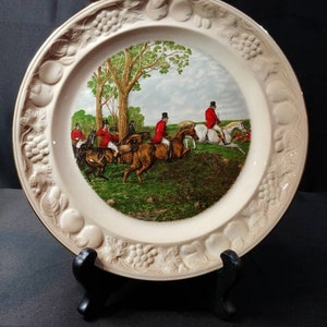 One of Six Famous Herring Hunting Scene by John Frederick Herring;plate by Royal Worcester Co. Palissy England