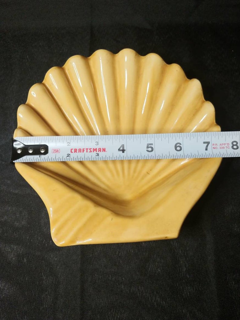 Vintage Brown Clam Shell Dish - Etsy