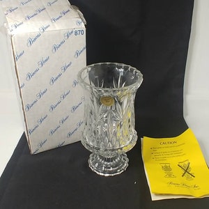 Highlights by Princess House 24% Lead Crystal Candle Lamp #870
