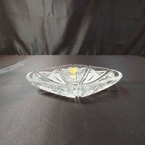 Fix-Vintage Echt Bleikristall 24% Lead Crystal Relish Dish - Made in Germany