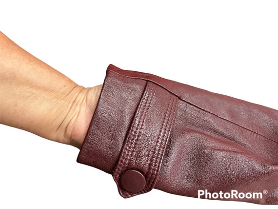 Early 1970's Very Cool Vintage Burgundy Leather C… - image 5