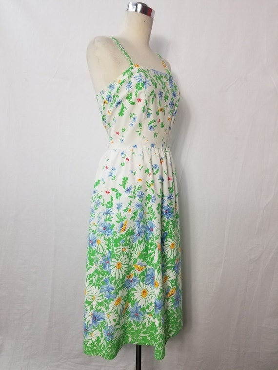 1970's Vintage Gunne Sax Style Floral Soft Cotton… - image 3