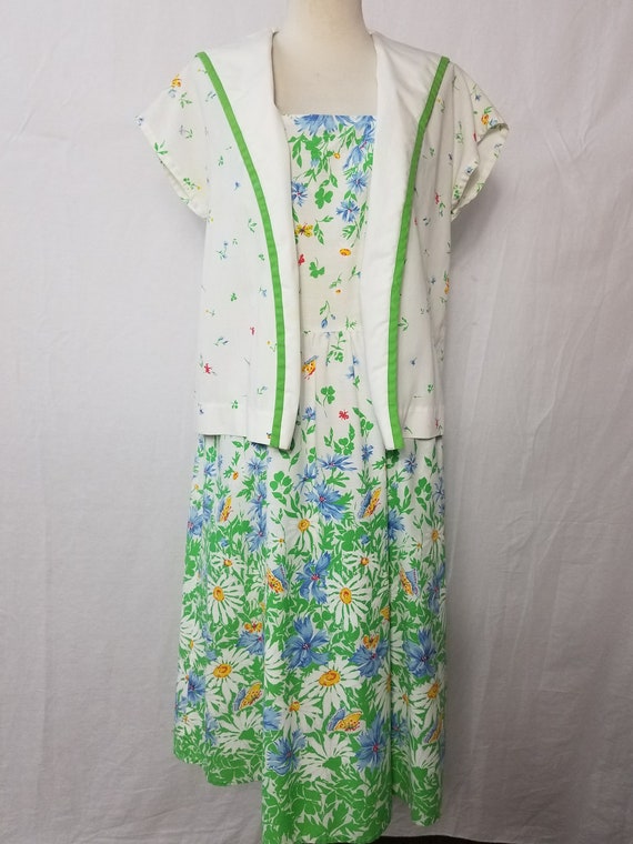 1970's Vintage Gunne Sax Style Floral Soft Cotton… - image 5