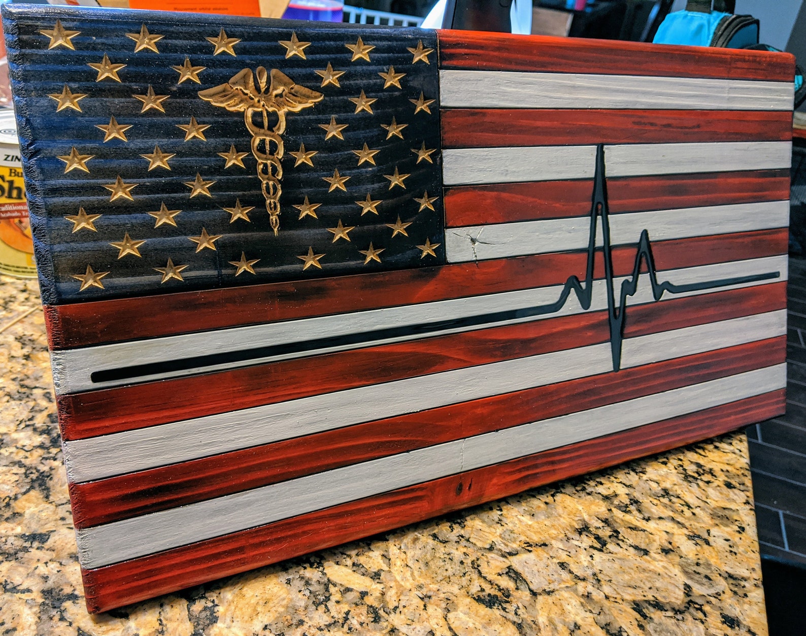 Medical Professionals / Nurse Flag 11x21 Rustic Etsy