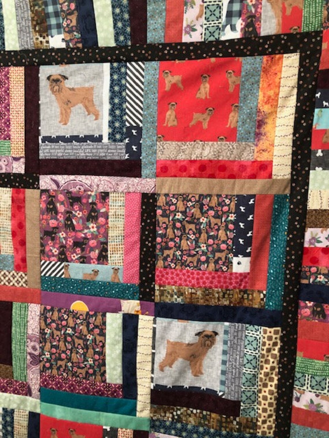 Quilted Plaid Dog Rug main image 1