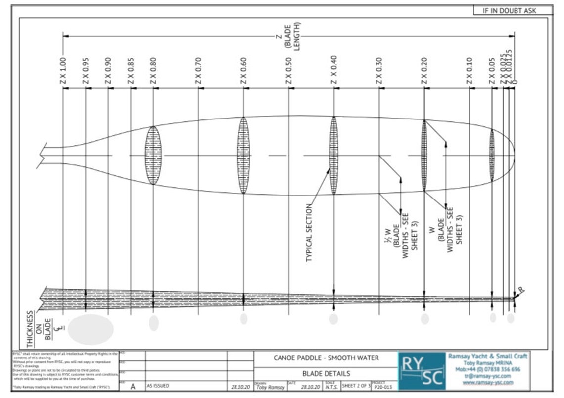 Canoe Paddle Plans & how to Make' Guide Etsy
