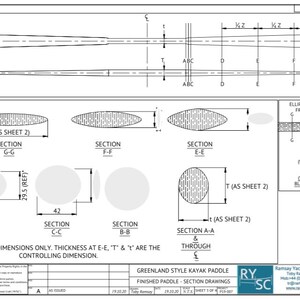Greenland Paddle Plans & "how to Make" Guide - Etsy