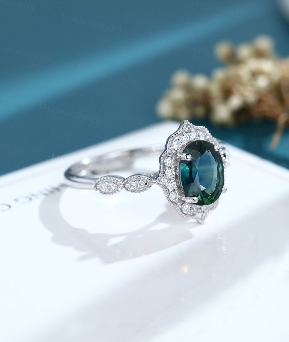 272 Green-Blue Sapph Ring main image 1