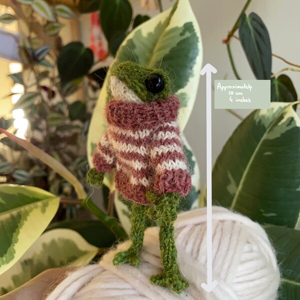 Custom Knitted Frog