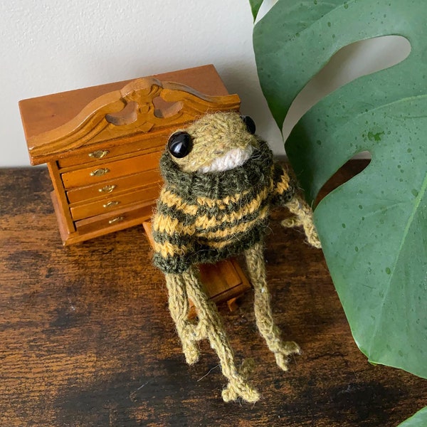 Knitted Frog Halloween Christmas