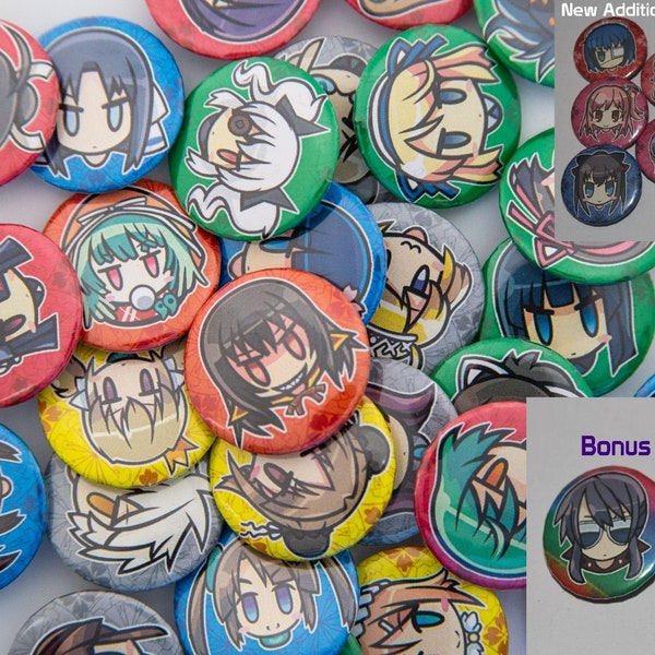 Senran Kagura Button Collection (Mix & Match options available) (New Additions as of May. 2th+Bonus Offer)