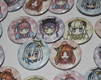 Hololive Gen. 4/holoForce Chibi Button Set