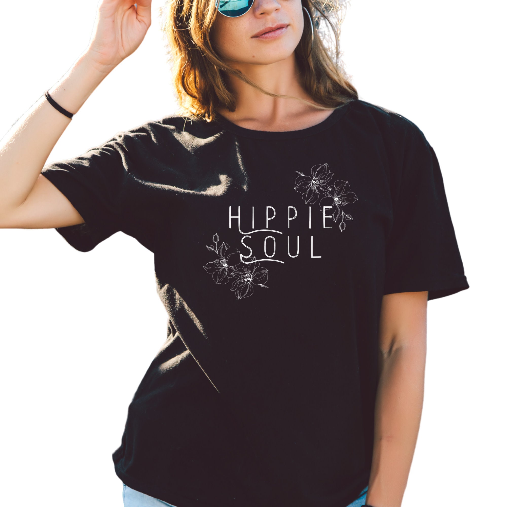 Hippie Tee Shirt Hippie Soul Shirt Boho Clothing Vegan Etsy