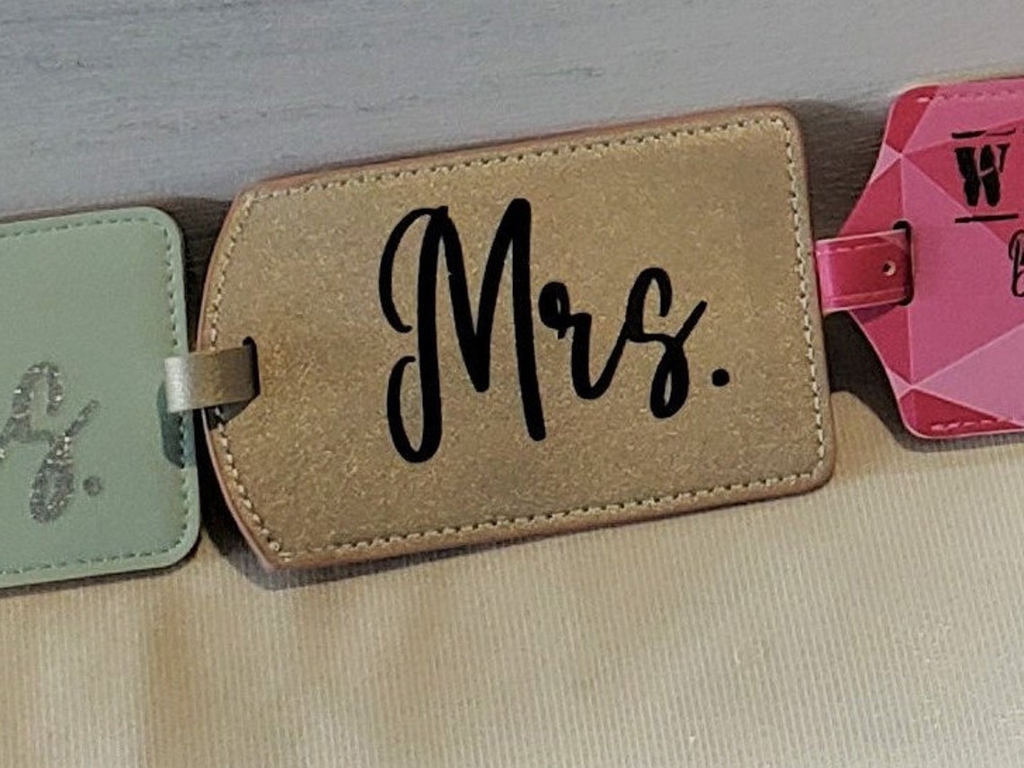 mr and mrs luggage straps