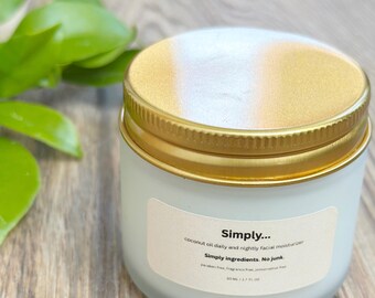 Coconut Oil Natural Unscented Facial Moisturizer