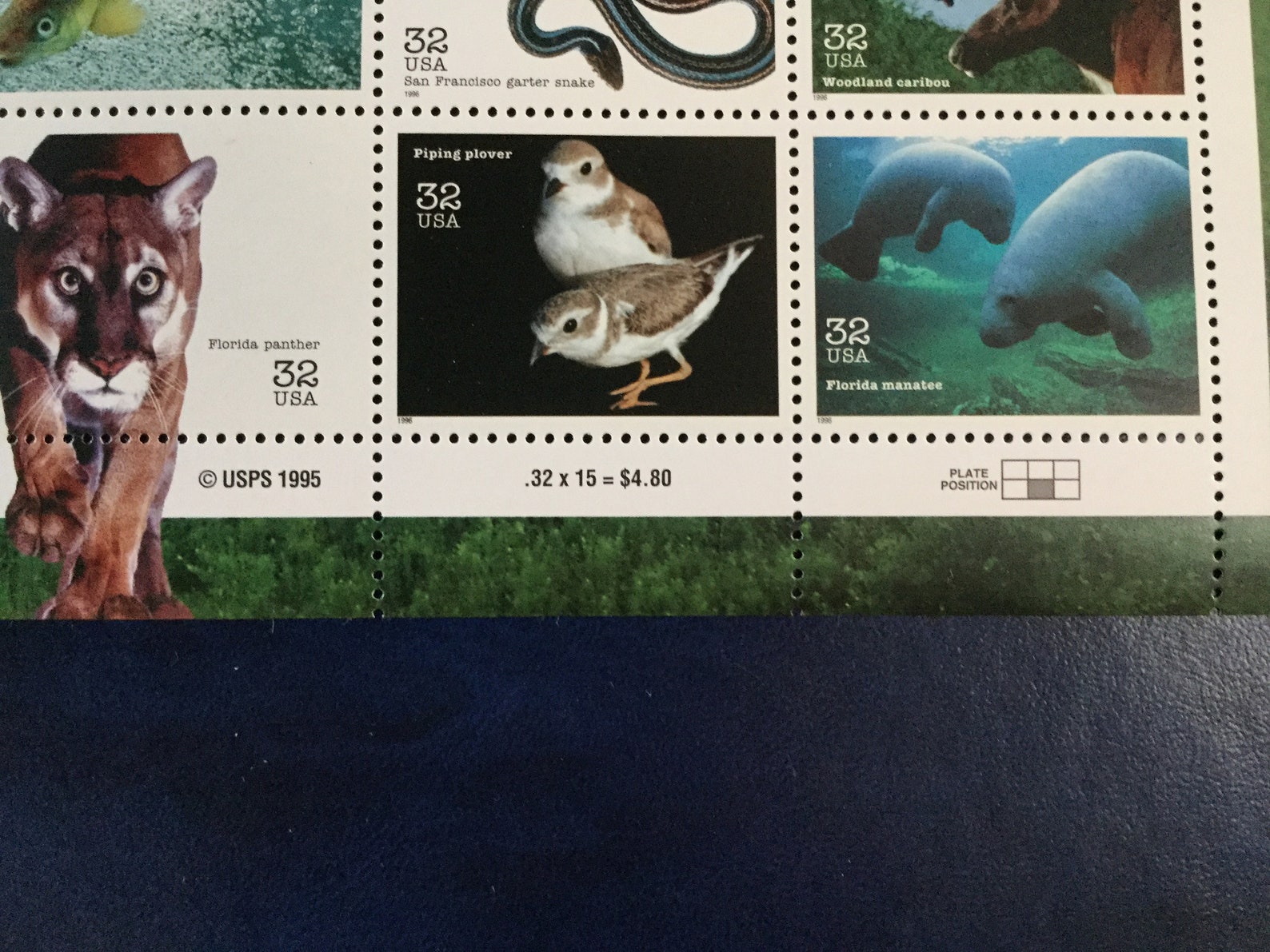 USA Endangered Species postage stamps full souvenir sheet Etsy