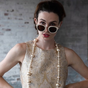 Robe fourreau en jacquard inspirée de Jackie O&#39;&#39; NEUF taille 6