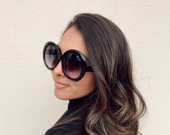 The 'Jackie O' Oversized Sunglasses | Available in Black and Tortoise