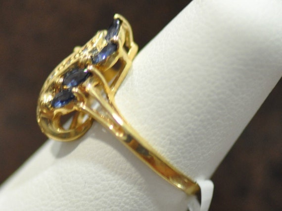 Sapphire and Diamond Ring - image 2