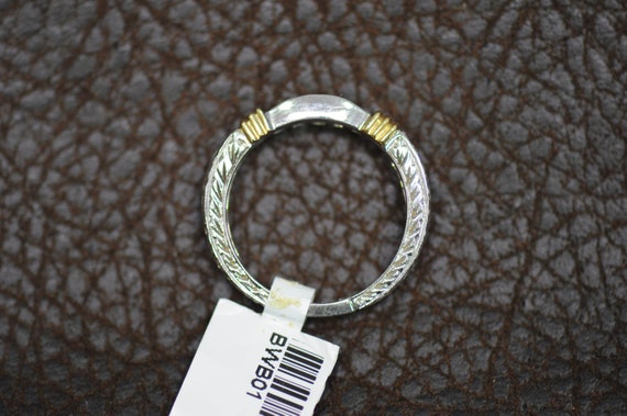 18K white and yellow gold ring - image 3